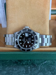 Pre-owned Rolex Submariner 16610 Pre-Ceramic 1993 £2300 Rolex Service Mint Condition