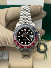 Pre-owned Rolex GMT Master II 126710BLRO 'Pepsi' Jubilee 2024 Unworn Complete UK Set with Purchase Receipt