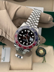 Pre-owned Rolex GMT Master II 126710BLRO 'Pepsi' Jubilee 2024 Unworn Complete UK Set with Purchase Receipt