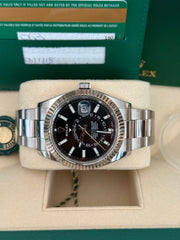 Pre-owned Rolex SkyDweller 326934 2018 Complete Set