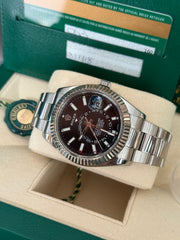 Pre-owned Rolex SkyDweller 326934 2018 Complete Set