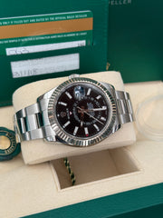 Pre-owned Rolex SkyDweller 326934 2018 Complete Set