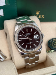 Pre-owned Rolex Datejust 126334 Black Dial 2017 Complete Set