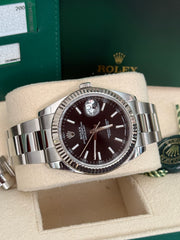 Pre-owned Rolex Datejust 126334 Black Dial 2017 Complete Set