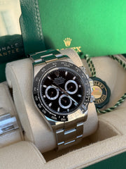 Pre-owned Rolex Daytona 116500LN Stainless Steel 2022 Box and Papers Mint Condition