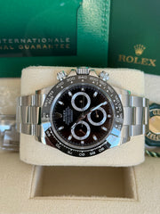 Pre-owned Rolex Daytona 116500LN Stainless Steel 2022 Box and Papers Mint Condition