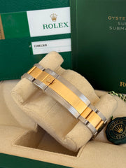 Pre-owned Rolex Submariner Bluesy 40mm Two Tone 116613LB 2019 Mint Condition Complete Set
