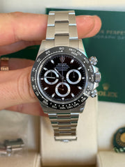 Pre-owned Rolex Daytona 116500LN Stainless Steel 2021 Box and Papers Mint Condition