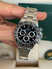 Pre-owned Rolex Daytona 116500LN Stainless Steel 2021 Box and Papers Mint Condition