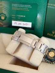 Pre-owned Rolex Daytona 116500LN Stainless Steel 2021 Box and Papers Mint Condition