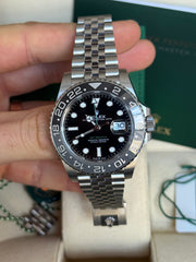 Pre-owned Rolex GMT Master II 126710GRNR 'Bruce Wayne' Jubilee 2025 Unworn