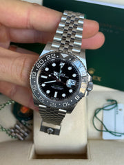 Pre-owned Rolex GMT Master II 126710GRNR 'Bruce Wayne' Jubilee 2025 Unworn