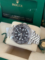 Pre-owned Rolex GMT Master II 126710GRNR 'Bruce Wayne' Jubilee 2025 Unworn