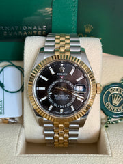 Pre-owned Rolex SkyDweller 336933 Jubilee 2023 Complete Set