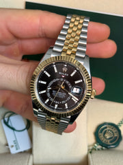Pre-owned Rolex SkyDweller 336933 Jubilee 2023 Complete Set