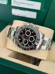 Pre-owned Rolex Daytona 116500LN Stainless Steel 2017 Box and Papers FULLY STICKERED