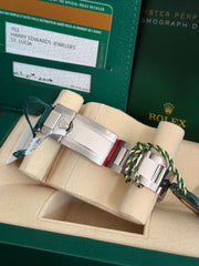 Pre-owned Rolex Daytona 116500LN Stainless Steel 2017 Box and Papers FULLY STICKERED