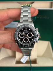 Pre-owned Rolex Daytona 116500LN Stainless Steel 2017 Box and Papers FULLY STICKERED
