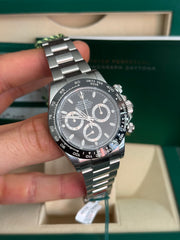 Pre-owned Rolex Daytona 116500LN Stainless Steel 2017 Box and Papers FULLY STICKERED