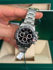 Pre-owned Rolex Daytona 116500LN Stainless Steel 2017 Box and Papers FULLY STICKERED
