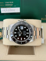 Pre-owned Rolex Submariner Date 41mm 126610LN Stainless Steel 2021 Full UK Set New