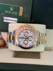 Pre-owned Rolex Daytona 116523 White Diamond Dial 2007 Complete Set