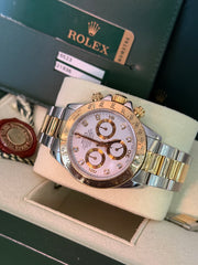 Pre-owned Rolex Daytona 116523 White Diamond Dial 2007 Complete Set
