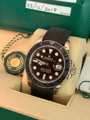 Pre-owned Rolex YachtMaster 42mm 226659 White Gold 2019 Complete UK Set