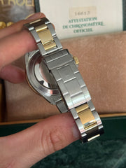Pre-owned Rolex Submariner 16613 Bluesy Serti Dial 1994 Box and Papers Mint Condition
