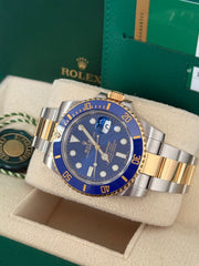 Pre-owned Rolex Submariner Bluesy 40mm Two Tone 116613LB 2019 Mint Condition Complete Set