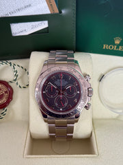 Pre-owned Rolex Daytona White Gold 40mm Racing Dial 116509 2009 Mint Condition Complete Set
