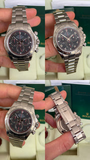 Pre-owned Rolex Daytona White Gold 40mm Racing Dial 116509 2009 Mint Condition Complete Set