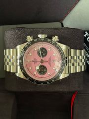 Pre-owned Tudor Black Bay 79360N Pink Dial Chrono 2025 Unworn