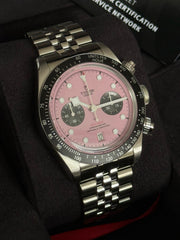 Pre-owned Tudor Black Bay 79360N Pink Dial Chrono 2025 Unworn