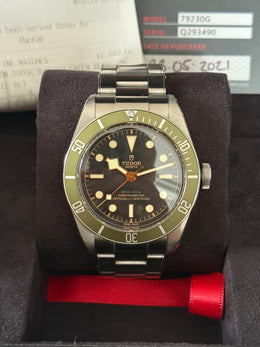 Pre-owned Tudor Black Bay 79230g Harrord's Black Bay 2021 Full Set