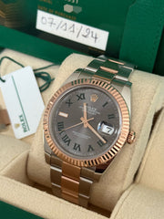 Pre-owned Rolex Datejust 41mm Two Tone 126631 2024 Mint Condition Complete Set