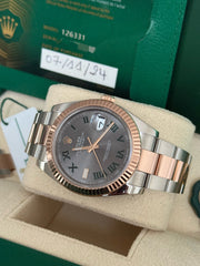 Pre-owned Rolex Datejust 41mm Two Tone 126631 2024 Mint Condition Complete Set