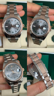 Pre-owned Rolex Datejust 41mm Two Tone 126631 2024 Mint Condition Complete Set
