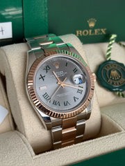 Pre-owned Rolex Datejust 41mm Two Tone 126631 2024 Mint Condition Complete Set