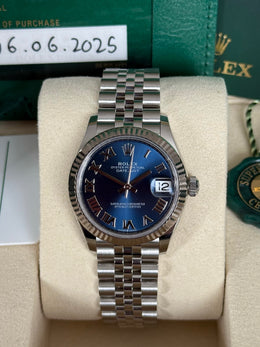 Pre-owned Rolex Datejust Two-Tone Azzurro Blue Dial 31mm 278274 2025 Full Set Unworn