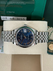 Pre-owned Rolex Datejust Two-Tone Azzurro Blue Dial 31mm 278274 2025 Full Set Unworn
