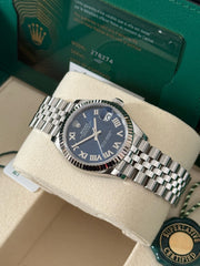 Pre-owned Rolex Datejust Two-Tone Azzurro Blue Dial 31mm 278274 2025 Full Set Unworn