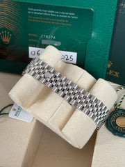 Pre-owned Rolex Datejust Two-Tone Azzurro Blue Dial 31mm 278274 2025 Full Set Unworn