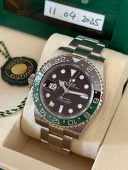 Pre-owned Rolex GMT Master II 'Sprite' Oyster 2025 Mint with Stickers Complete Set