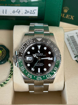 Pre-owned Rolex GMT Master II 'Sprite' Oyster 2025 Mint with Stickers Complete Set