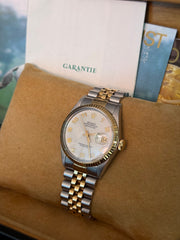 Pre-owned Rolex Datejust 36mm 16013 Computer Arabic Dial 1987 Complete Set