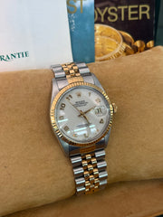 Pre-owned Rolex Datejust 36mm 16013 Computer Arabic Dial 1987 Complete Set