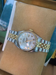 Pre-owned Rolex Datejust 36mm 16013 Computer Arabic Dial 1987 Complete Set