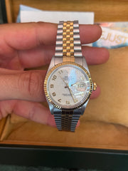 Pre-owned Rolex Datejust 36mm 16013 Computer Arabic Dial 1987 Complete Set