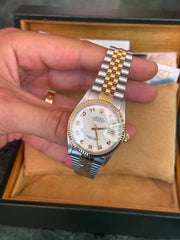 Pre-owned Rolex Datejust 36mm 16013 Computer Arabic Dial 1987 Complete Set